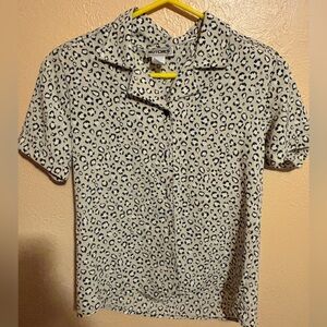 VTG Notches Leopard Print Shirt